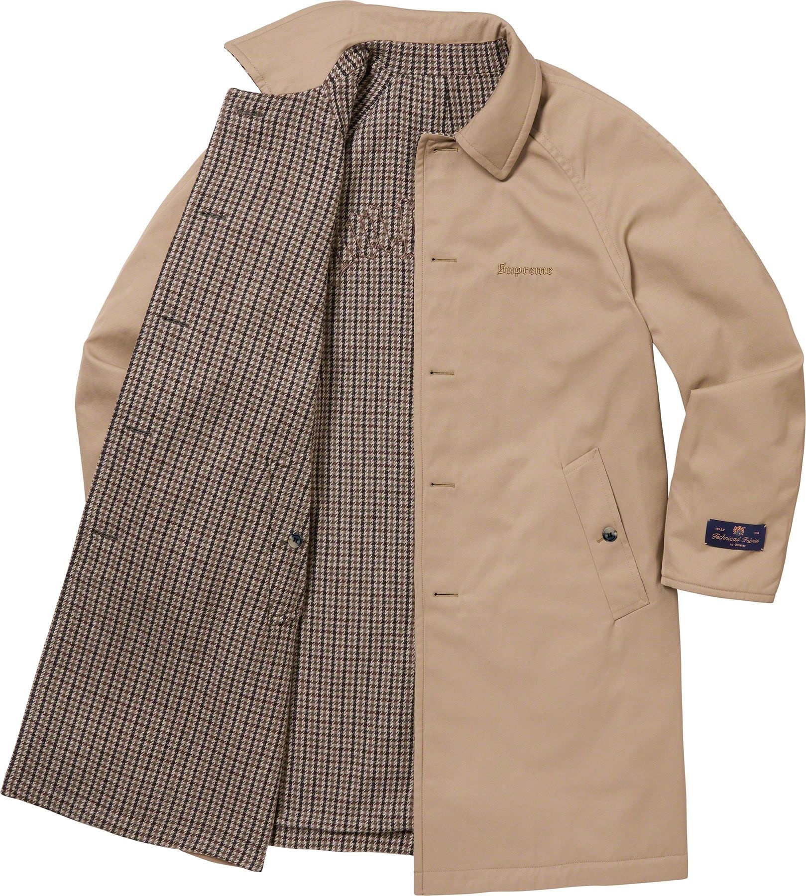 Reversible Houndstooth Overcoat view 23